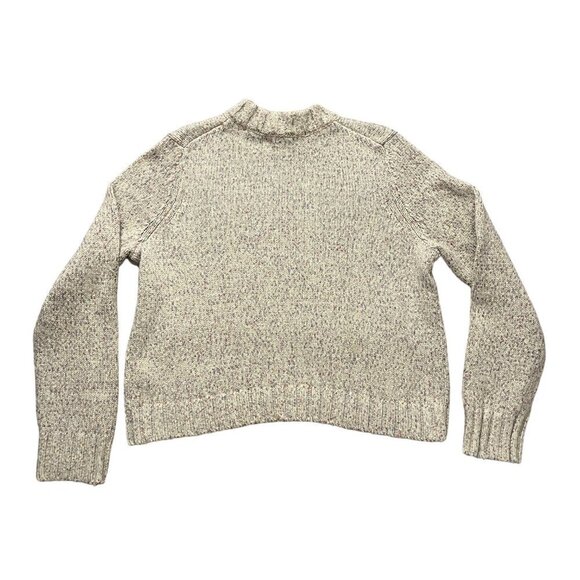 Boden size 10 Speckled Fluffy Sweater Ivory - Picture 1 of 6